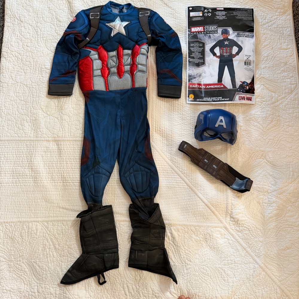Marvel Captain America Civil War Muscle Chest Child Costume Small 4-6 Rubies